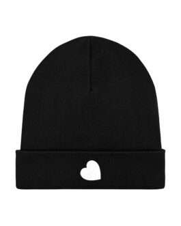 Rib Beanie „RBW“ / Stick White