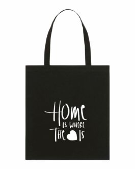 Light Tote Bag inkl. Print „2 – Home is…“